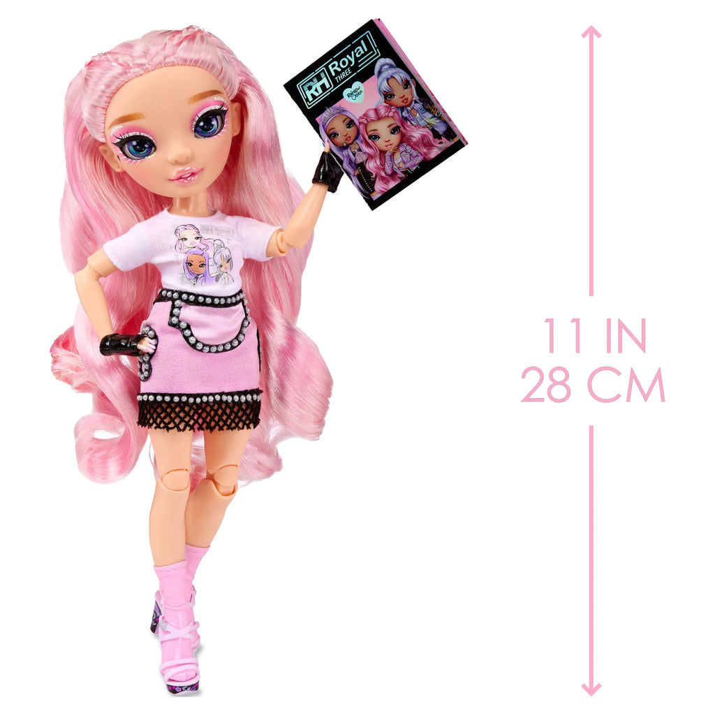 Pink Lavender Fashion Doll with 2 Designer Outfits and Microphone Headset E37798