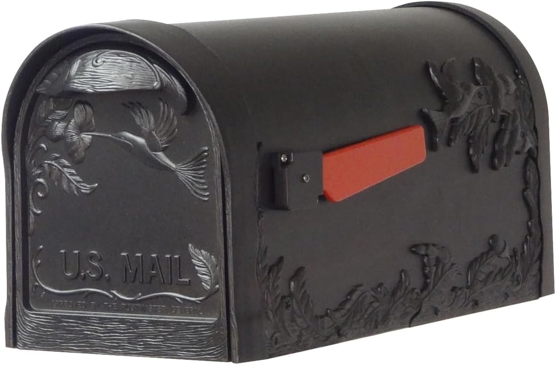 Hummingbird Curbside Mailbox with Locking Insert and Mailbox Post V4840