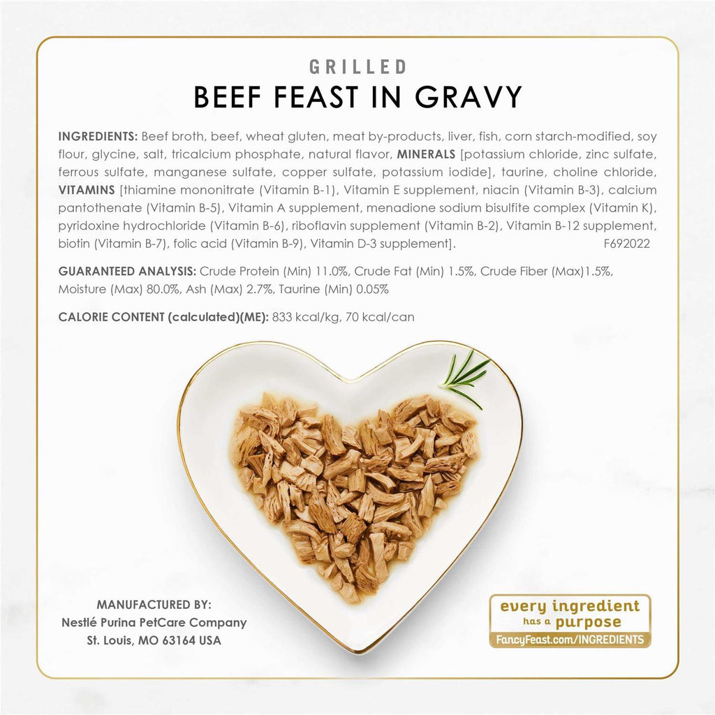 Wet Cat Food Poultry & Beef Grilled Collection Variety Pack T718