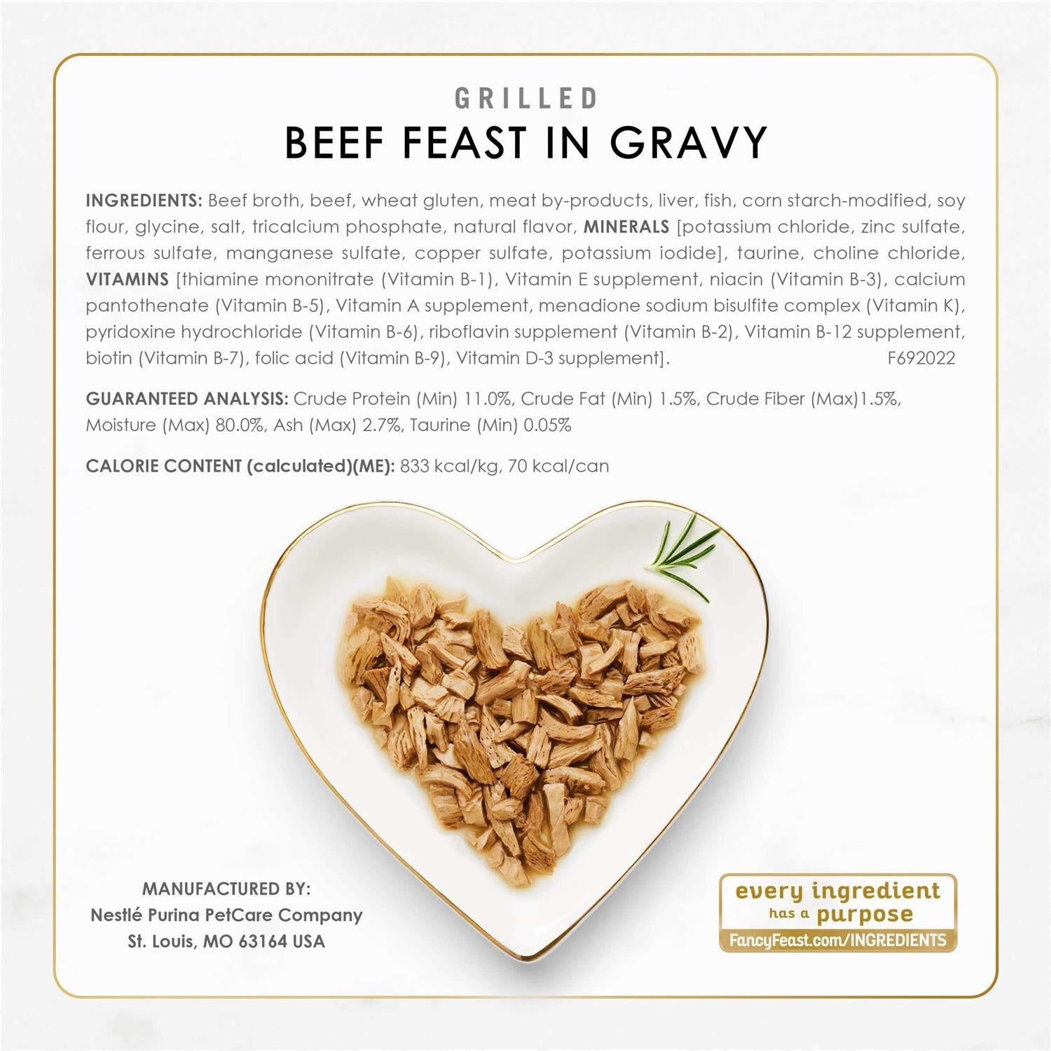 Wet Cat Food Poultry & Beef Grilled Collection Variety Pack T718