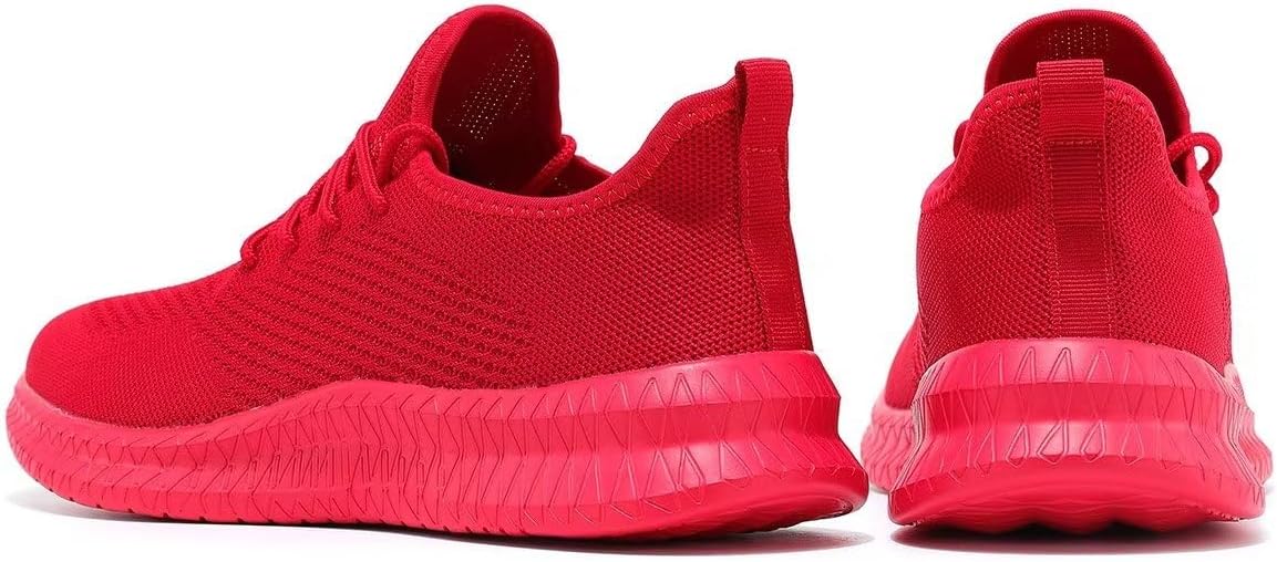 Red Slip-on Mesh Running Shoes C76211