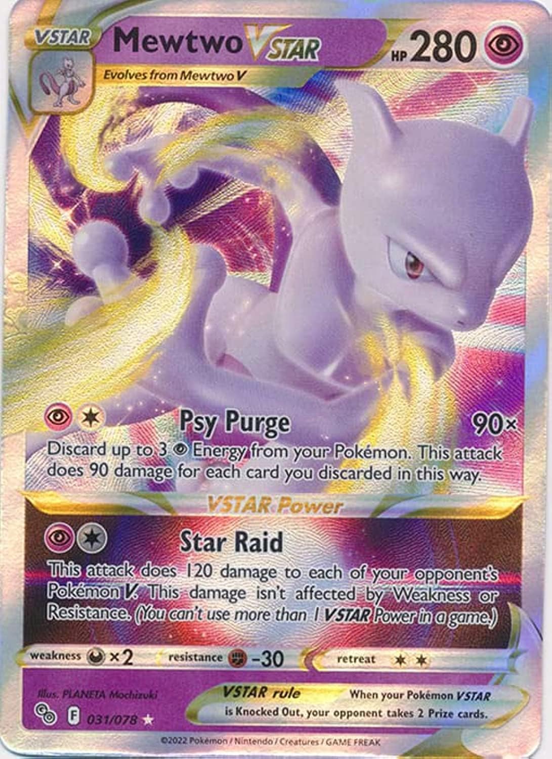 Mewtwo Vstar Ultra Rare Card G56683
