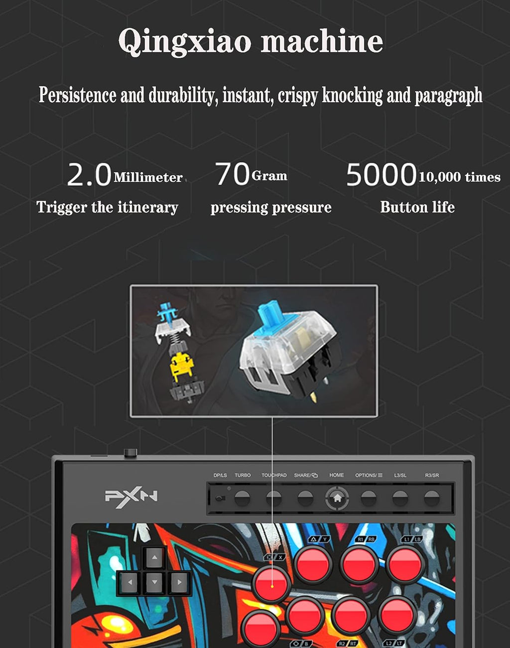 Arcade Fight Stick Mechanical Direction Button Controller J35915