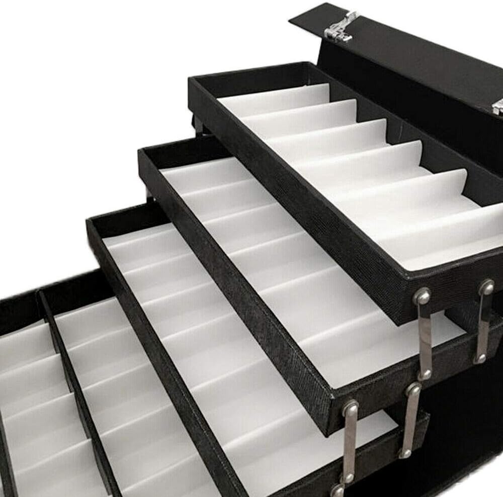 48 Slots Sunglasses Storage Case with Glass Lid O519
