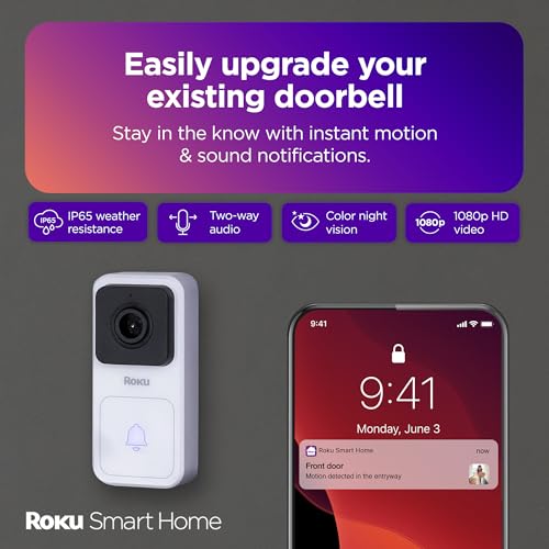 Wired Video Doorbell & Chime with 1080p HD Night Vision Y819