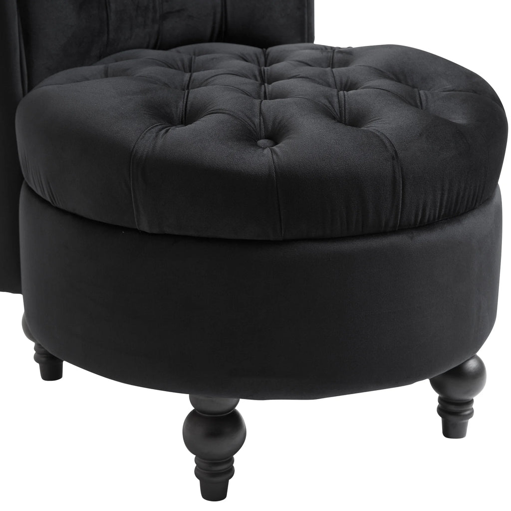Black High Back Accent Chair P78900