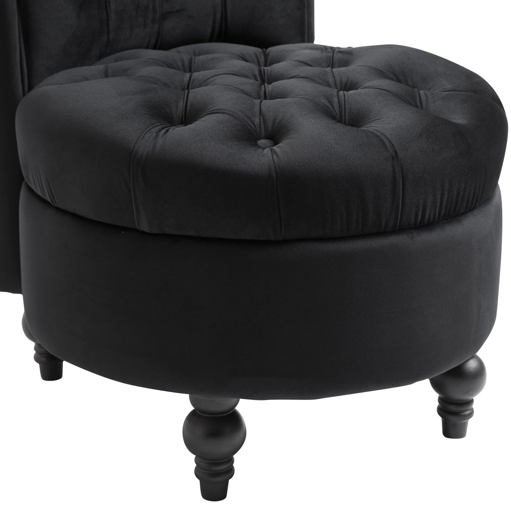 Black High Back Accent Chair P78900