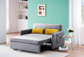 Velvet Pull Out Sofa Bed with Storage Pocket J810