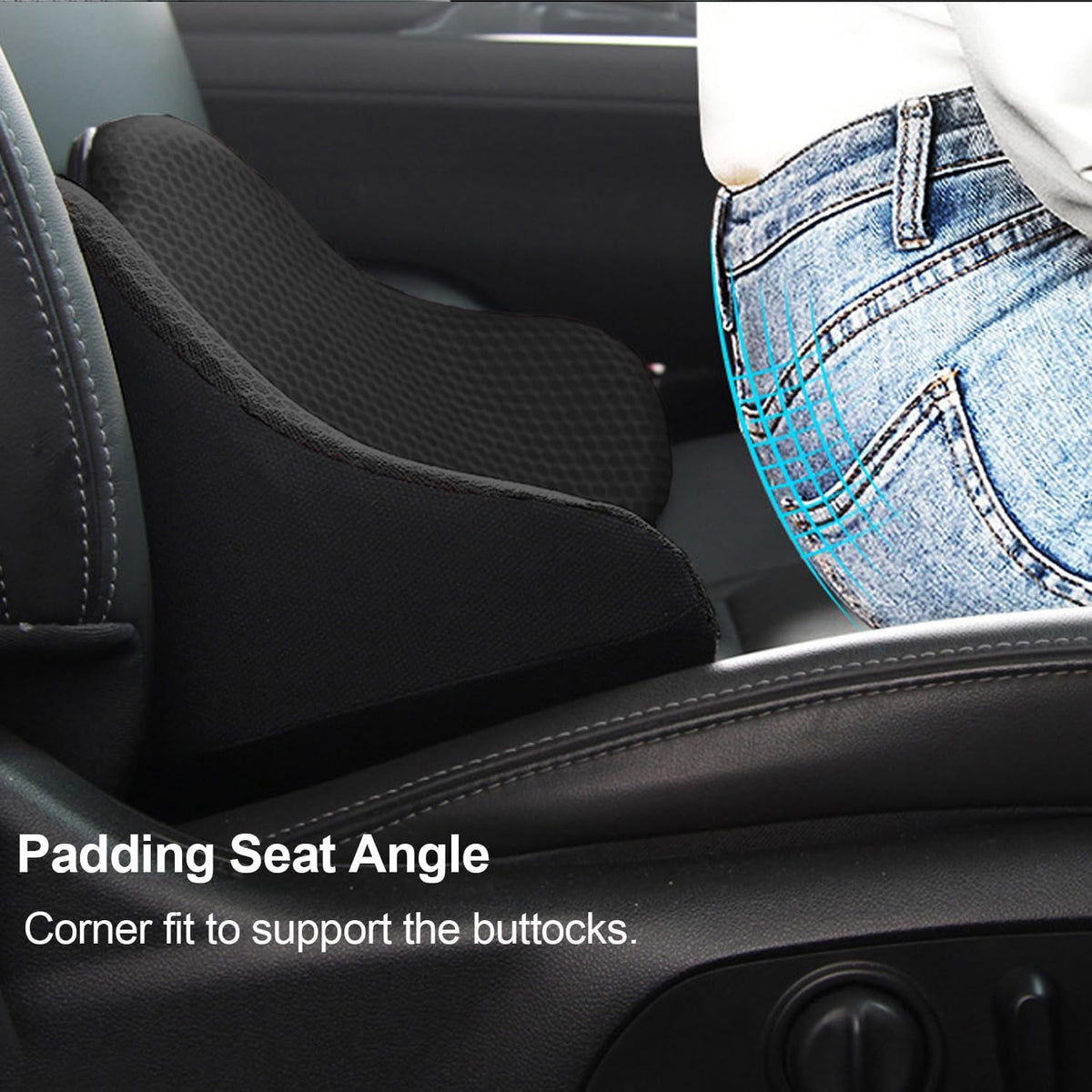 Memory Foam Car Lumbar Pillow Seat Cushion L95766