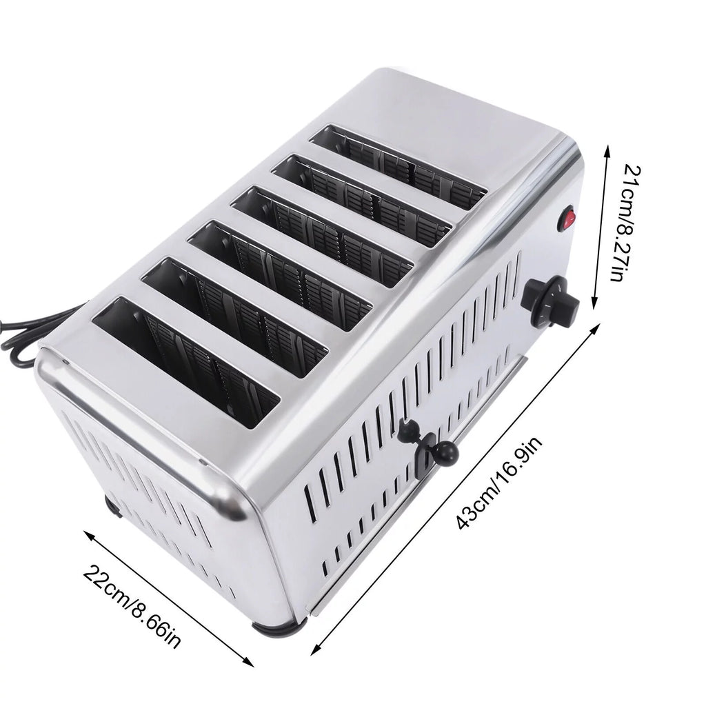 Stainless Steel Commercial Toaster 1680W F65506
