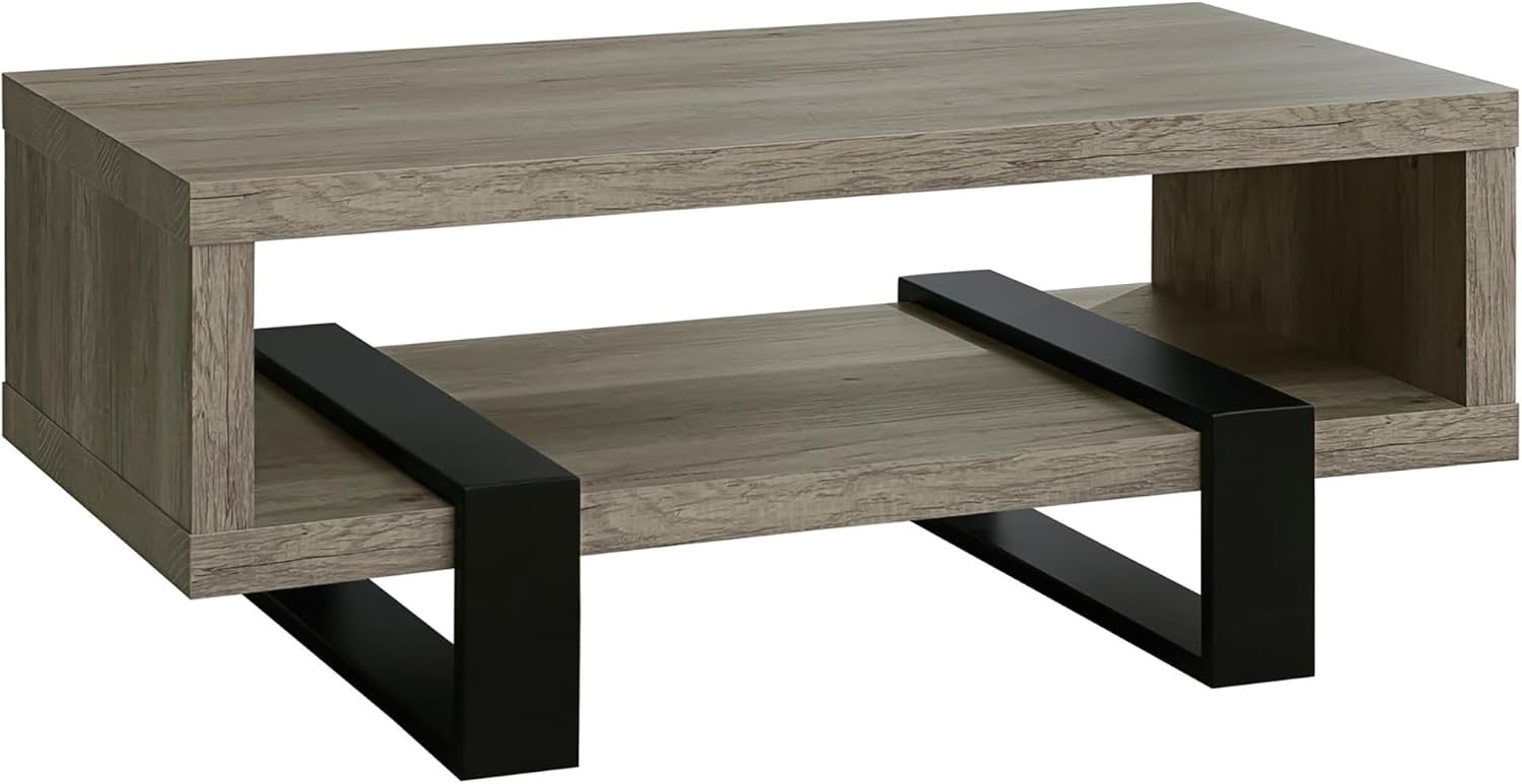 Grey Driftwood 1-Shelf Coffee Table J710971