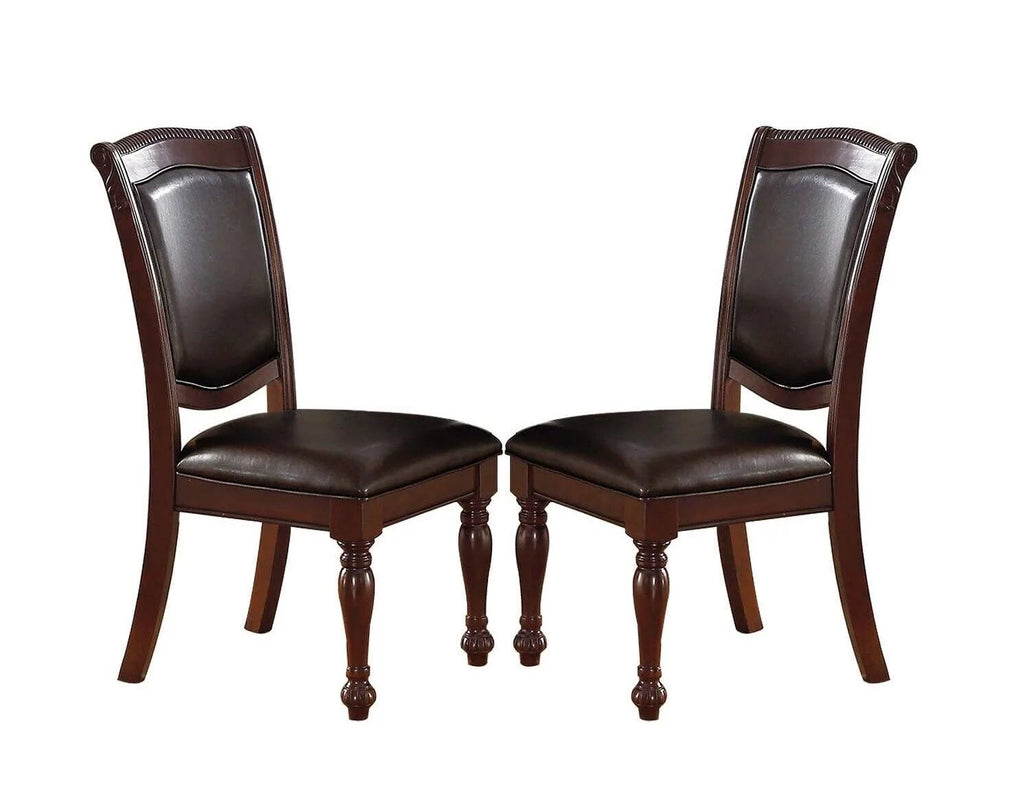 Set of 2 Brown Dining Chairs P69868