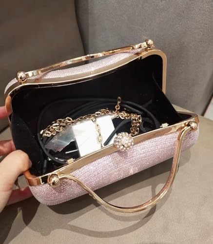 Rhinestone Chain Clutch Handbag F9193