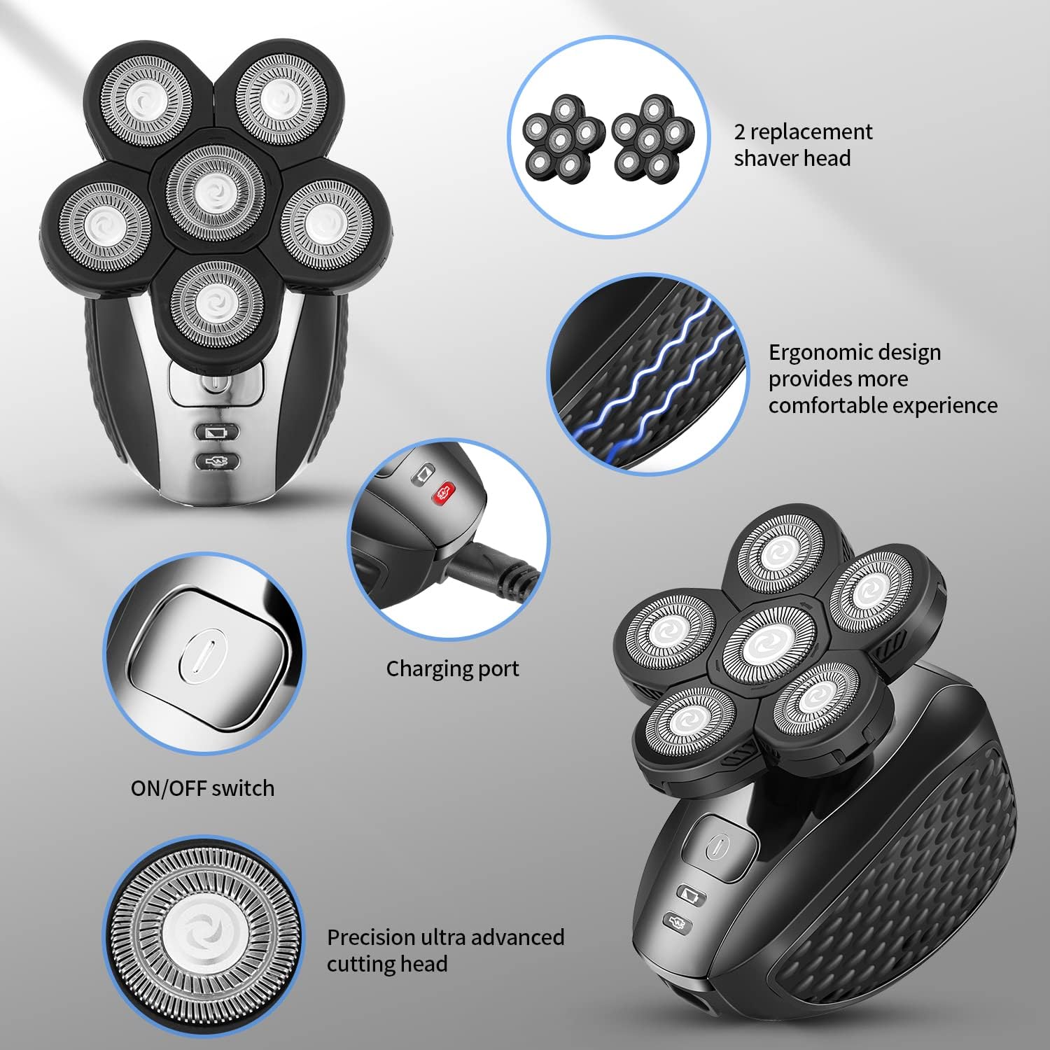 7 in 1 Rotary Head Electric Shaver U6792