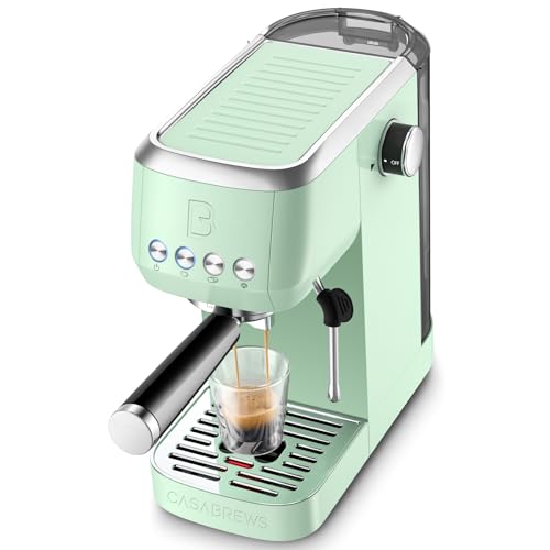 Stainless Steel Espresso Machine 20 Bar with Steam Frother 43.9oz Water Tank U549