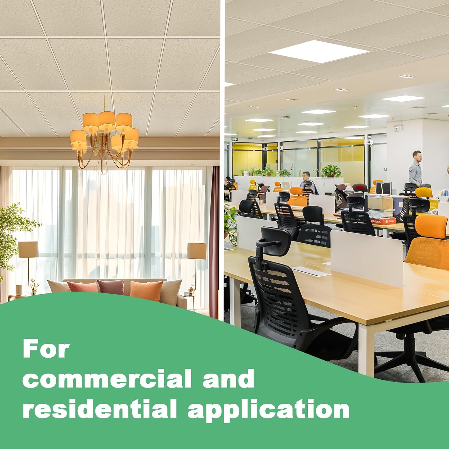 2ft x 4ft PVC Ceiling Tiles, Package of 10 O682