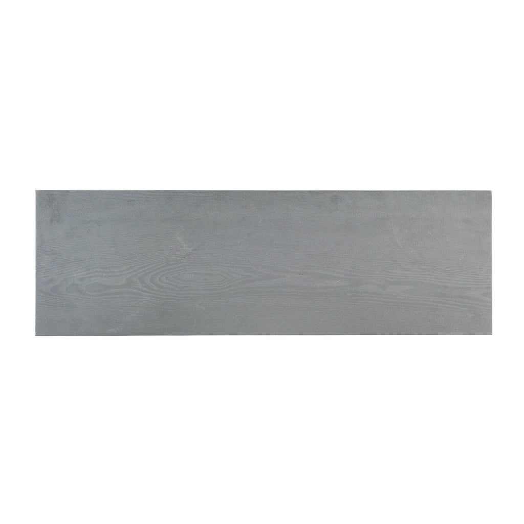 Gray Electric Media Fireplace with Weathered Stone Y3709