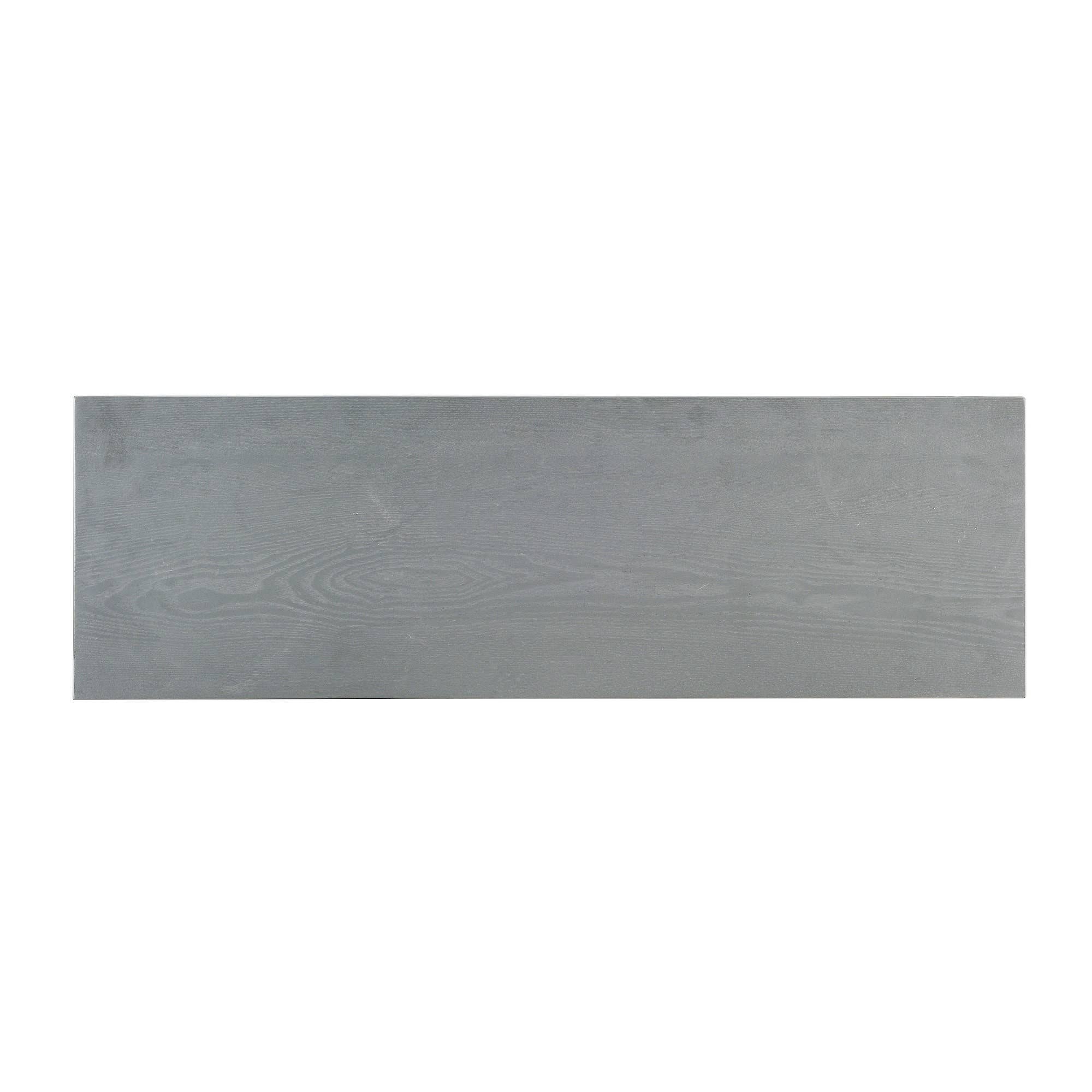 Gray Electric Media Fireplace with Weathered Stone Y3709