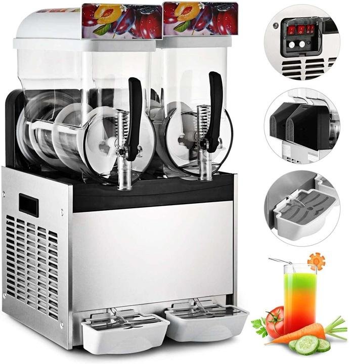 Commercial Slushy Machine 110V 30L 600W 15Lx2 Tank K566289