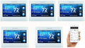 White Color Touch Screen Programmable Thermostat 5-pack V654277