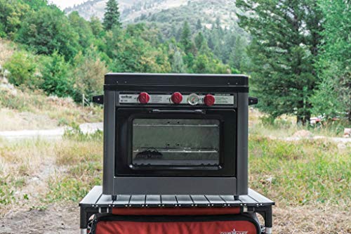 Stainless Steel Charcoal Gray Outdoor Camp Oven X794041