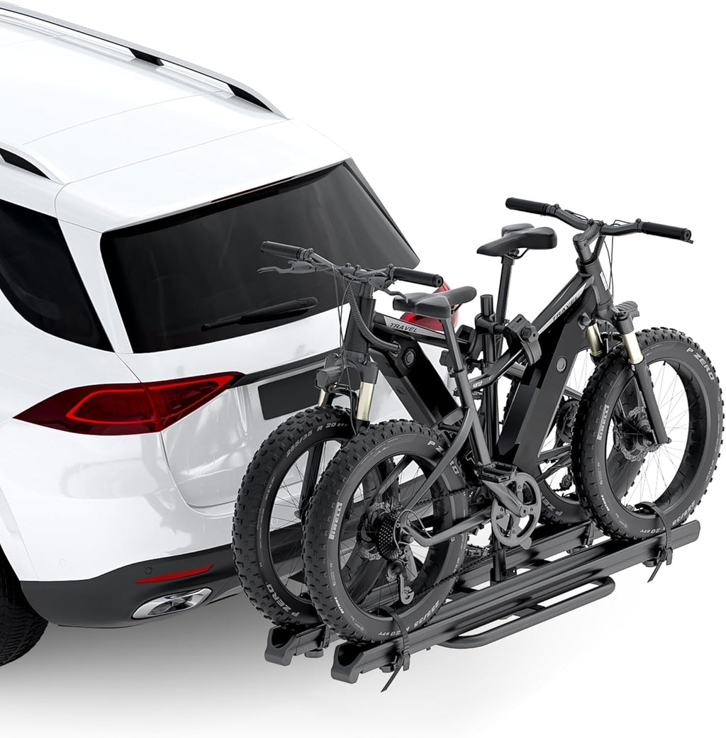 2" Hitch Mounted Platform Bike Rack, 200 Lbs Max Loading X7470