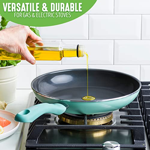 Turquoise 10" Nonstick Ceramic Frying Pan N197032