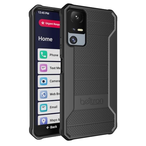 Slim Industrial Strength Protective Grip Case for TCL 40XL (Red) R66609