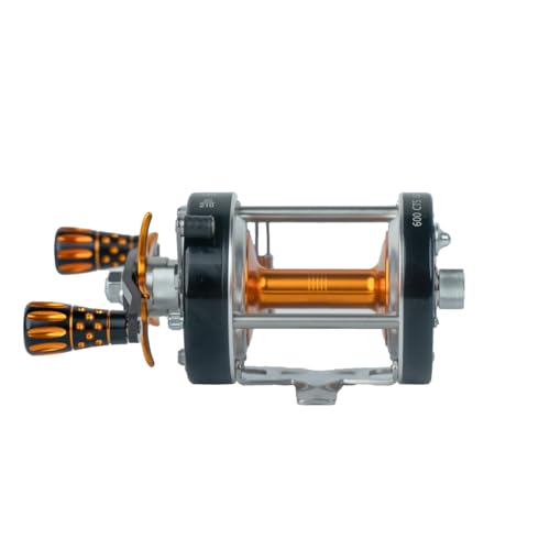 Round Baitcasting Reel with 6+1 Stainless Steel Ball Bearings, 5.3:1 Gear Ratio, 19lb Drag, Brass Gears H82930
