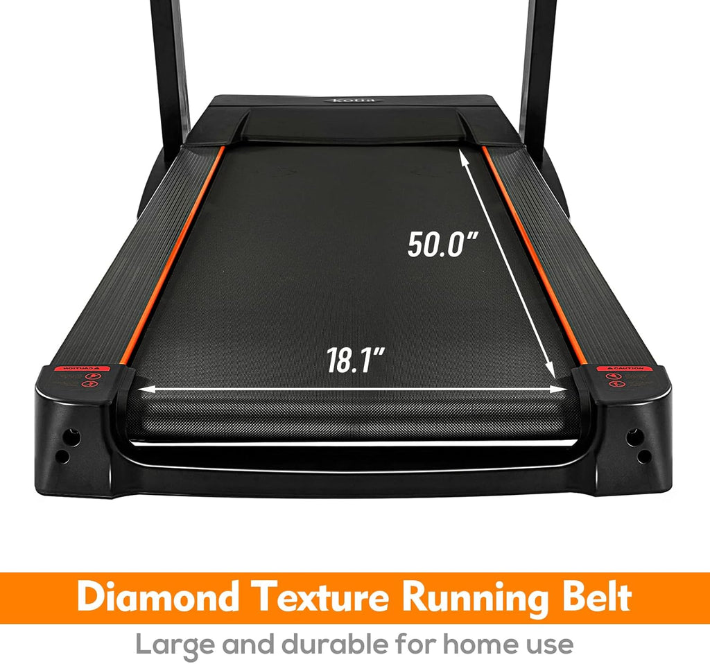 Folding Electric Treadmill with 15 Levels Auto Incline S396482