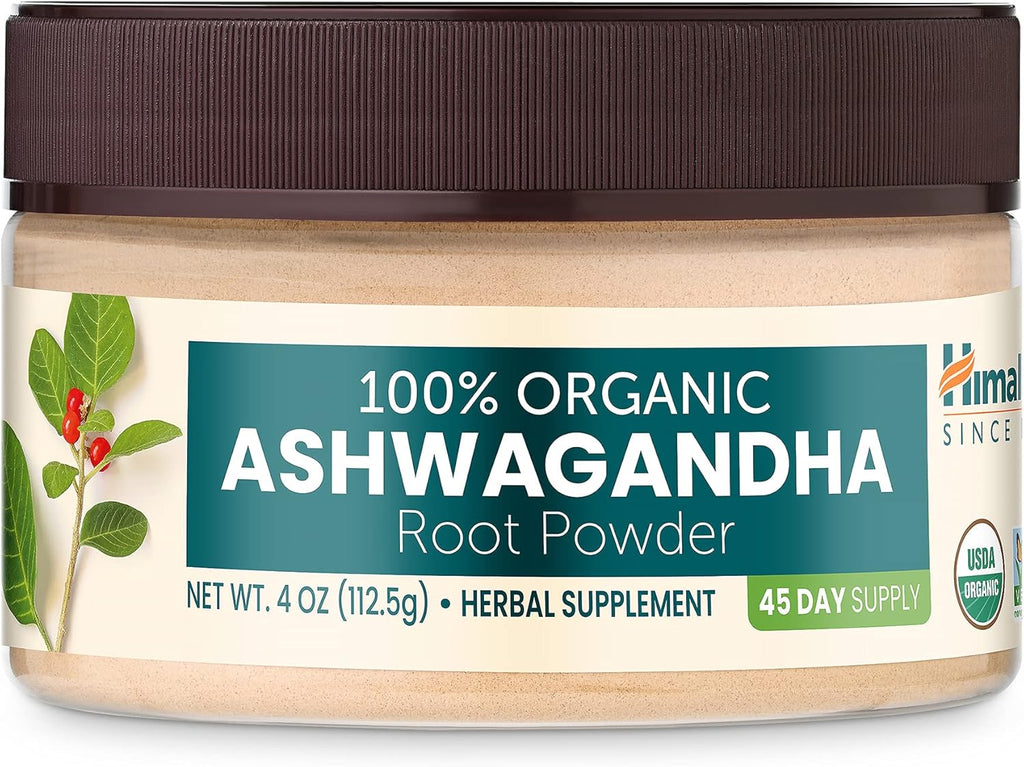 100% USDA Certified Organic Ashwagandha Root Powder Herbal Supplement, 4 Oz X667