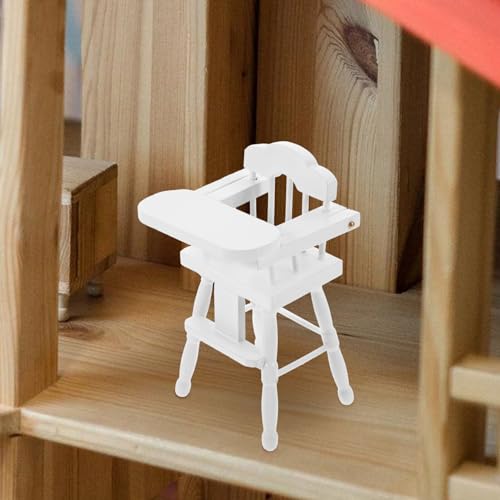 Wood Miniature Dollhouse High Chair I6376