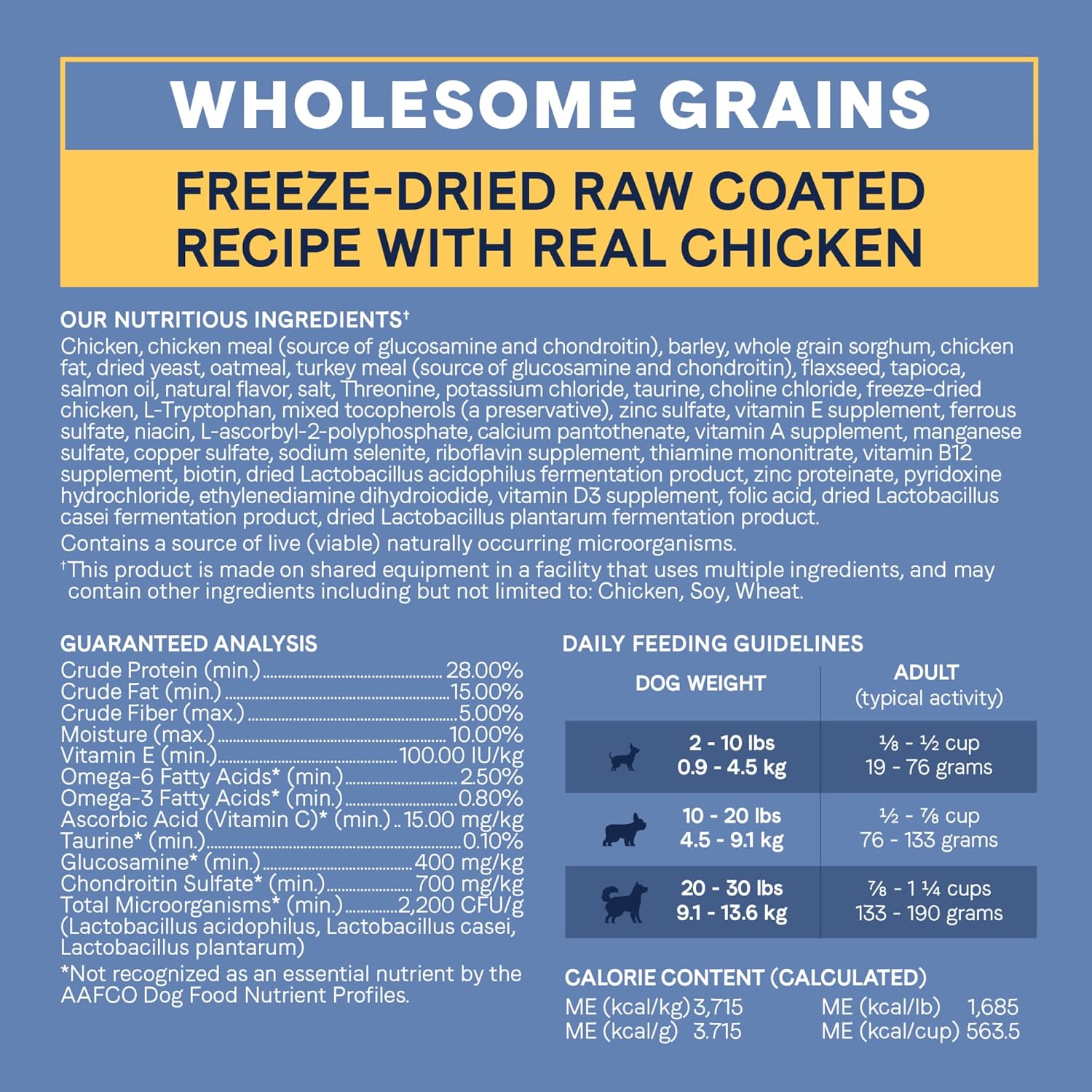 10 lbs. Dry Dog Food for Small Breeds, Chicken & Wholesome Grains B919935