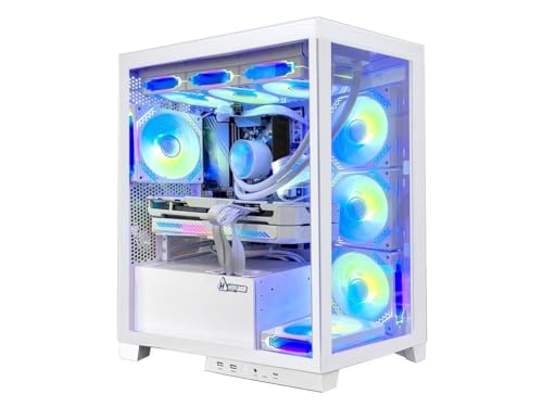 Black Gaming PC Desktop with AMD Ryzen 7 5700G, RTX 4070 12GB, 32GB DDR4 RAM, 1TB SSD J3326