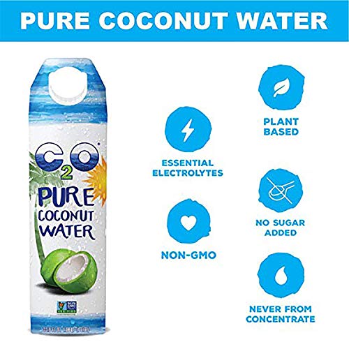 Pure Coconut Water, 1 Liter (Pack of 6) W30694