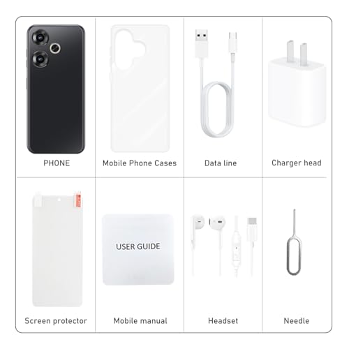 5G Smartphone Android 13 8GB+256GB Snapdragon 8Gen2 6.82" HD Screen 6800mAh Dual SIM Fingerprint Lock GPS Face ID Titanium Grey K127