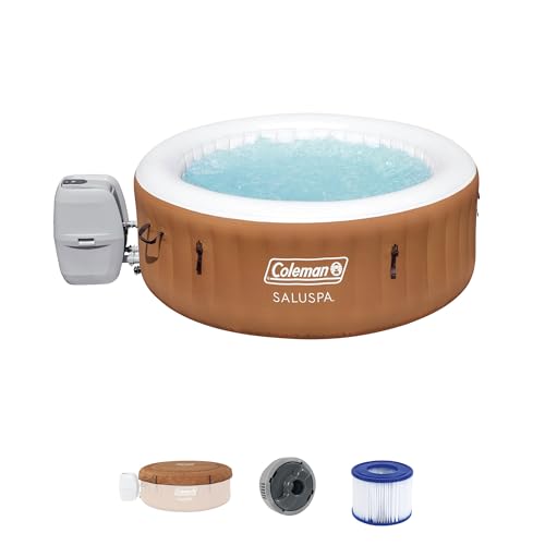 Orange Inflatable Hot Tub with AirJets and Cover Z45782