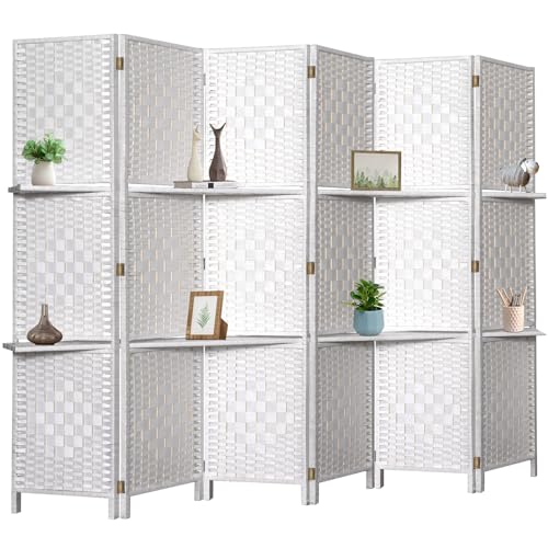 Natural 6 Panel Room Divider F8386