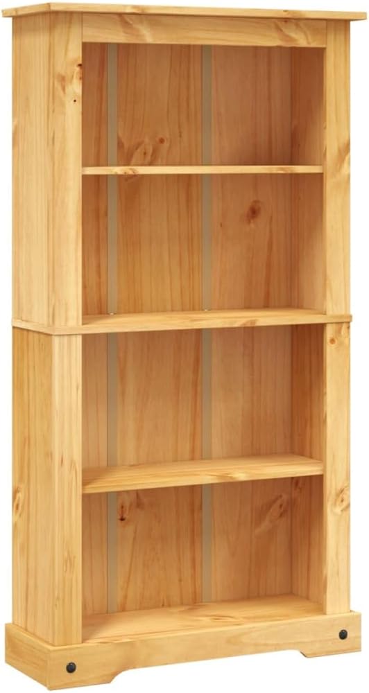 4-Tier Bookcase Mexican Pine Book Shelf Z356495