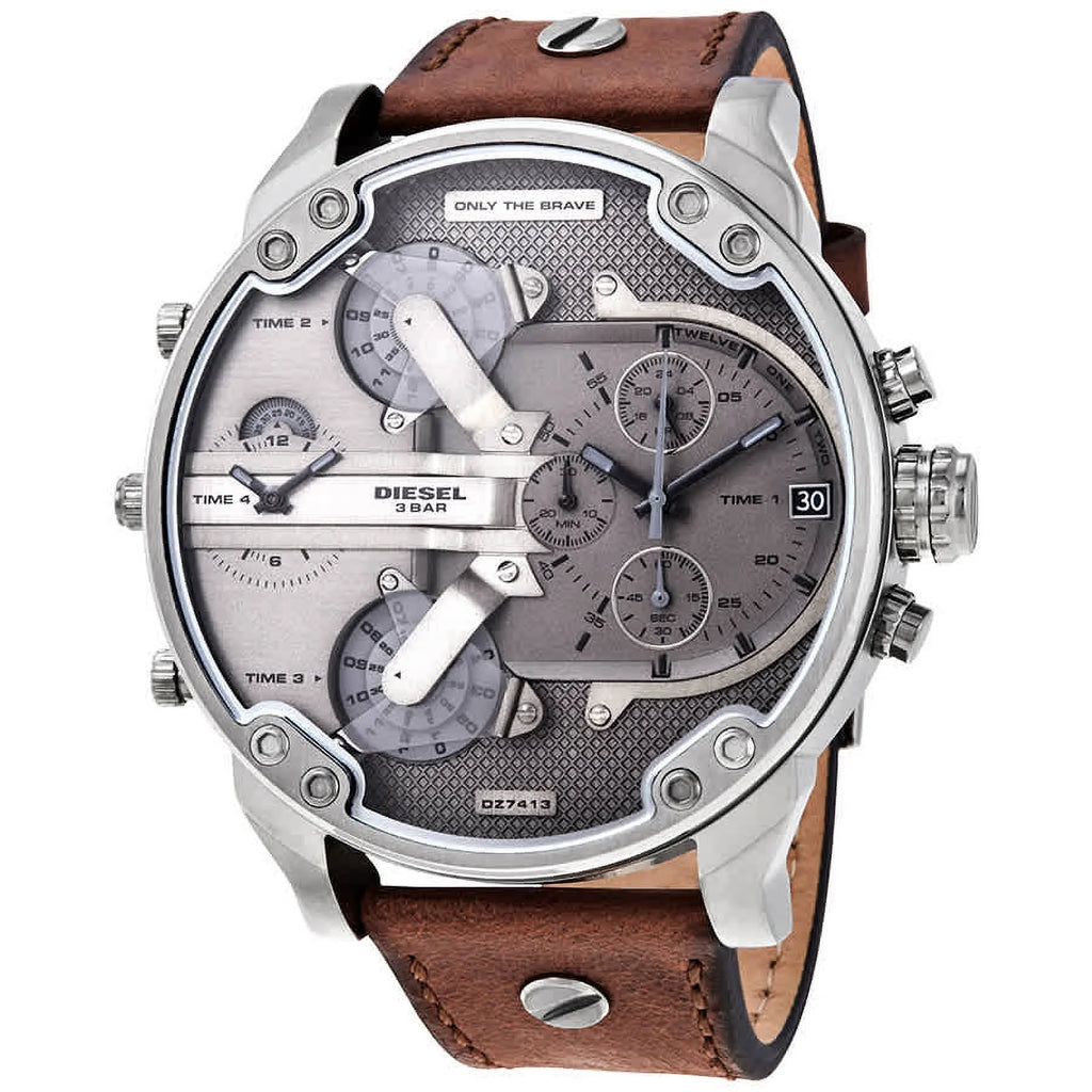 Grey Dial Chronograph Quartz Men's Watch T826