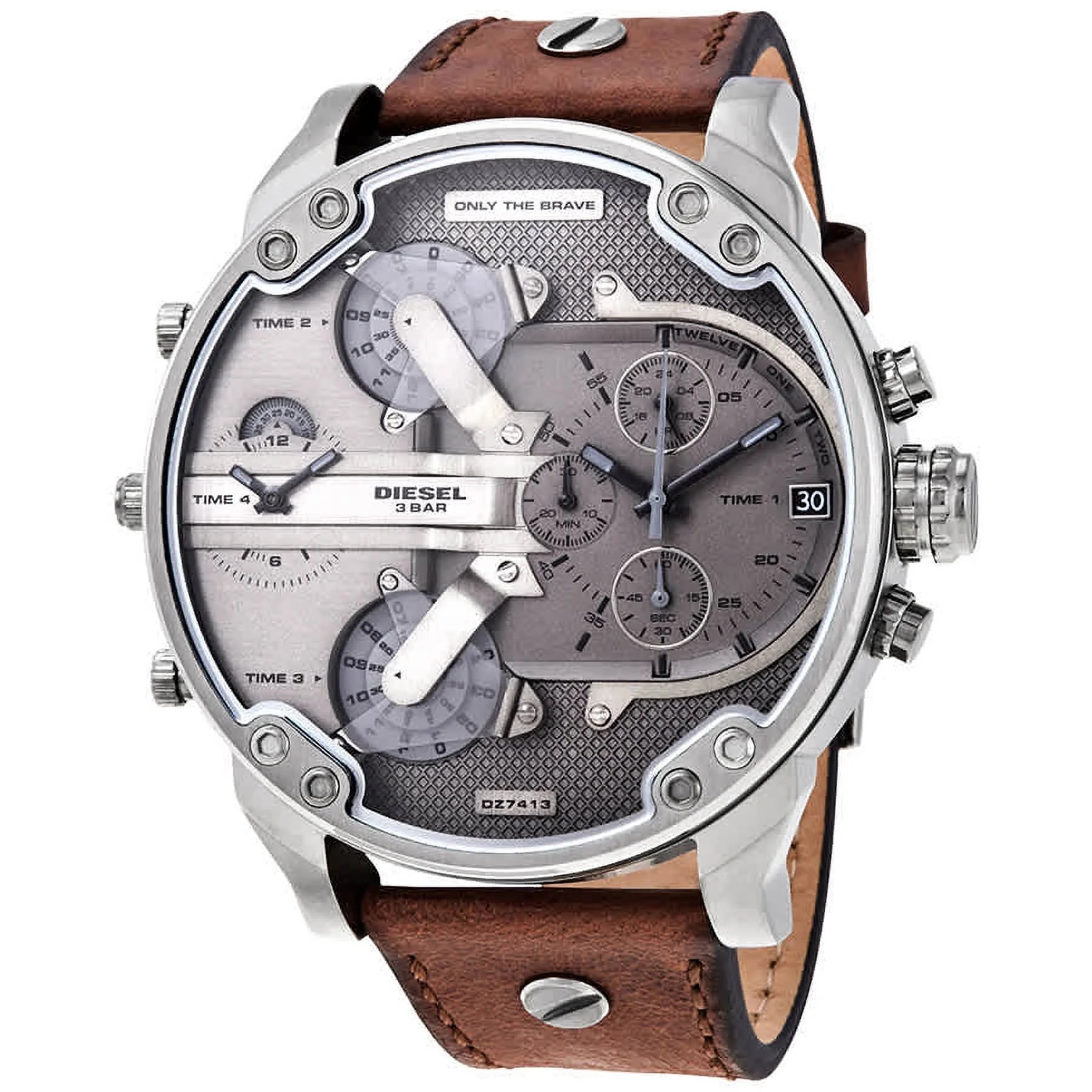 Grey Dial Chronograph Quartz Men's Watch T826