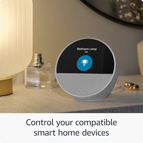 Glacier White Smart Alarm Clock with Alexa X813