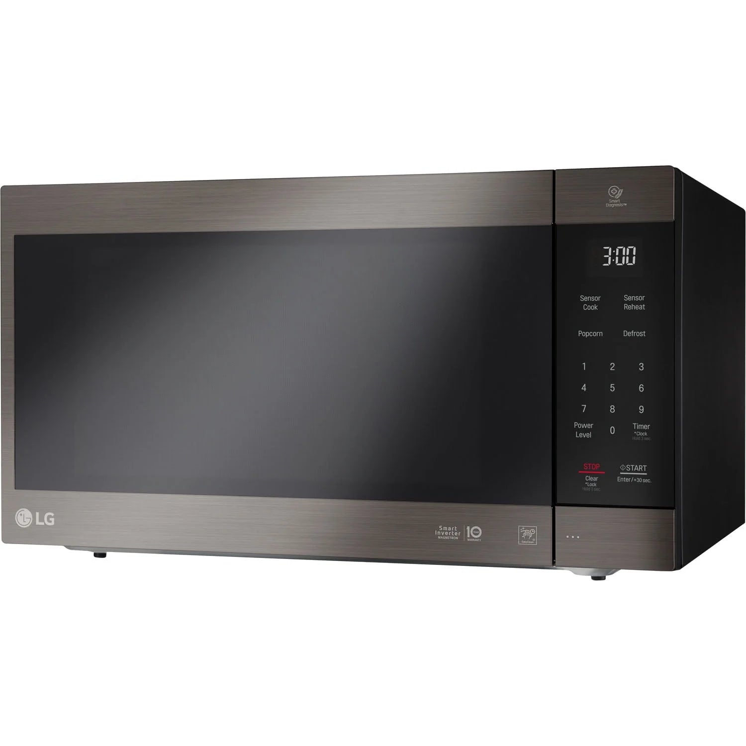 Black Stainless Steel Countertop Microwave A3940