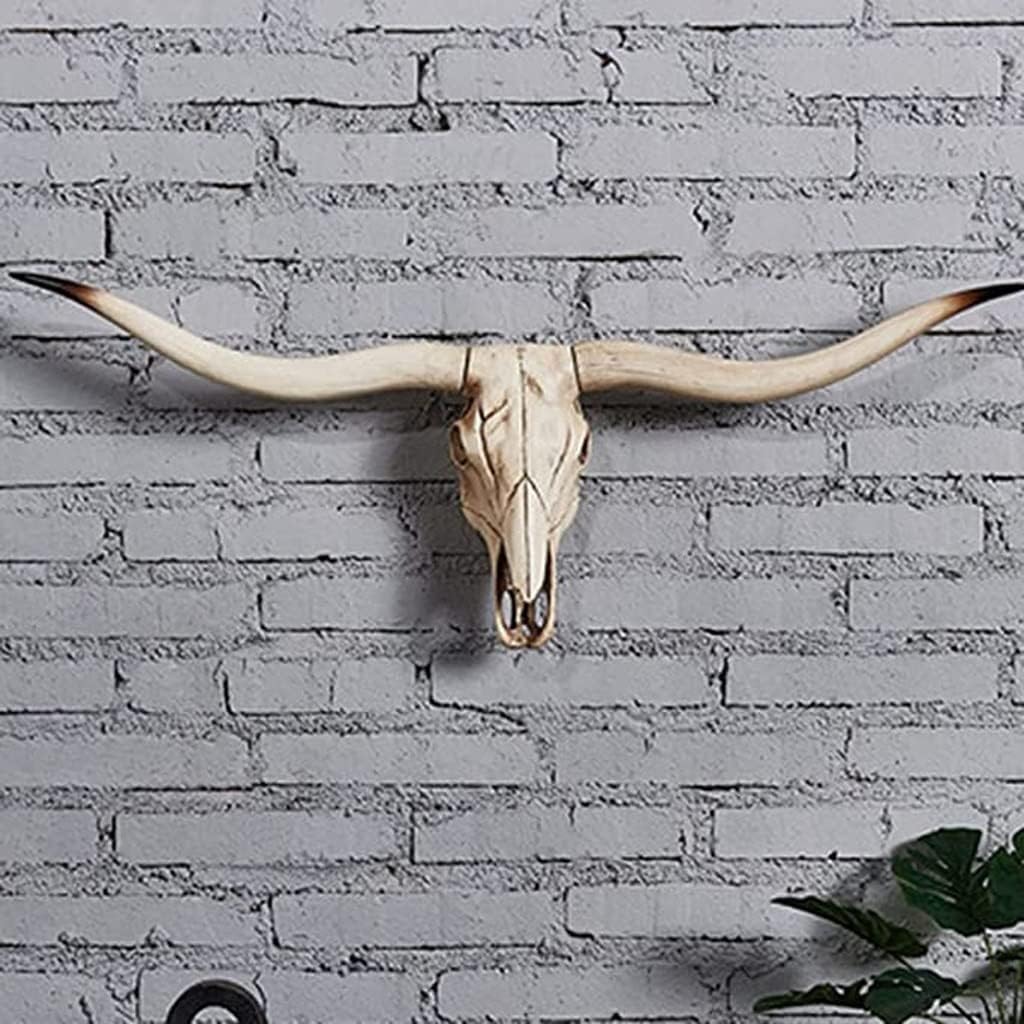 30inch Long Horn Cow Skull Wall Hanging Decor S237523