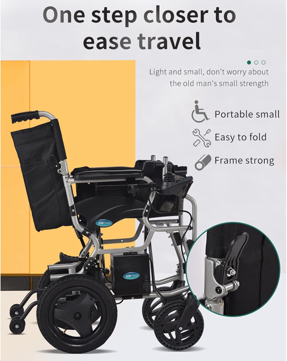 Lightweight Folding Electric Wheelchair W45486
