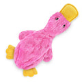 Crinkle Dog Toy No Stuffing Duck with Soft Squeaker C234