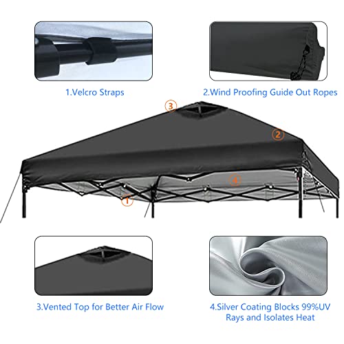 Silver Coated Oxford Cloth Canopy Replacement Top Cover T8712