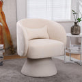 Teal Linen Swivel Accent Chair D18311