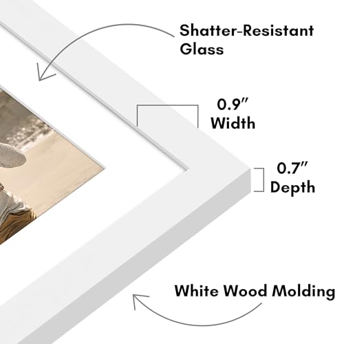 12x18 Collage Picture Frame with Shatter-Resistant Glass – Black C379