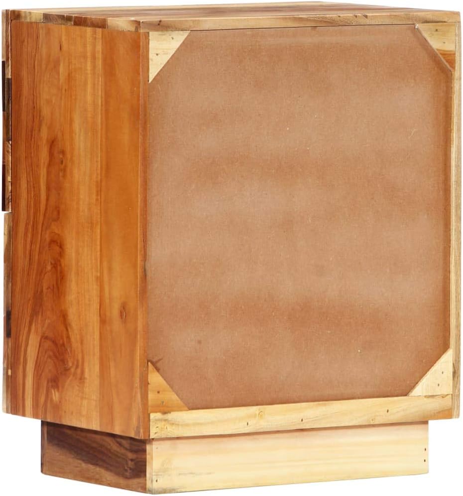 Solid Reclaimed Wood Side Table 15.7"x11.8"x19.7" F353338